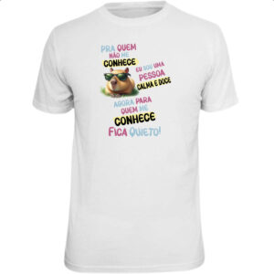 Camiseta Unissex Capivara me conhece