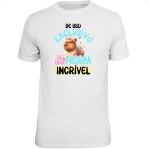 Camiseta Unissex Capivara uso exclusivo especial
