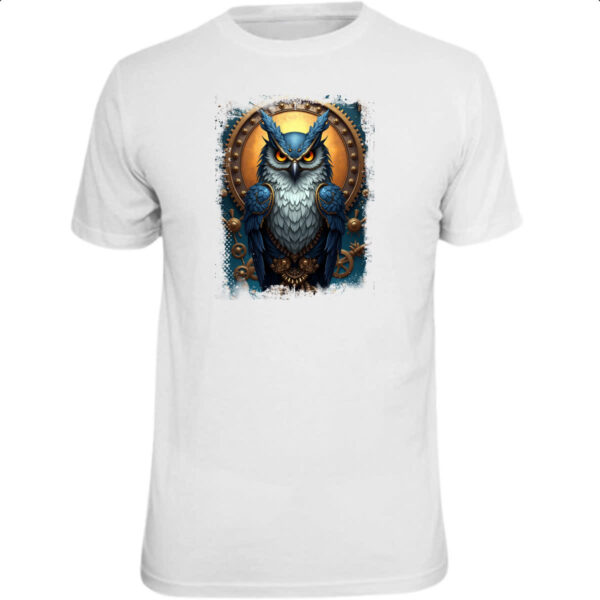 Camiseta Unissex Coruja Steampunk Style
