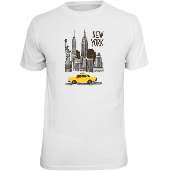 Camiseta Unissex New York Pintura Nanquim
