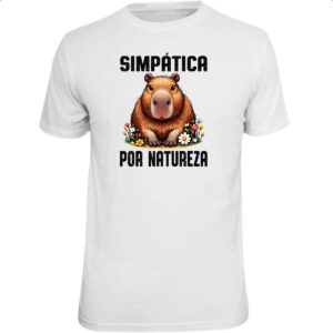 Camiseta Unissex Capivara Simpatica por Natureza