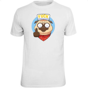 Camiseta Unissex Pug Mal Educado
