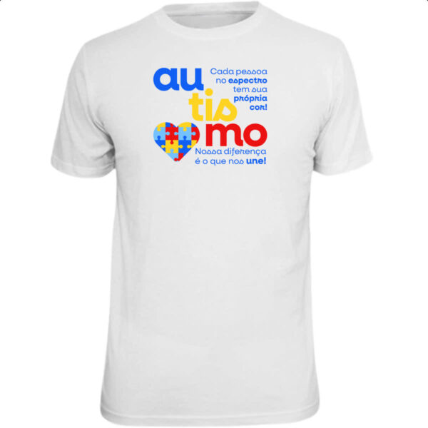 Camiseta Unissex Autismo sua propria cor
