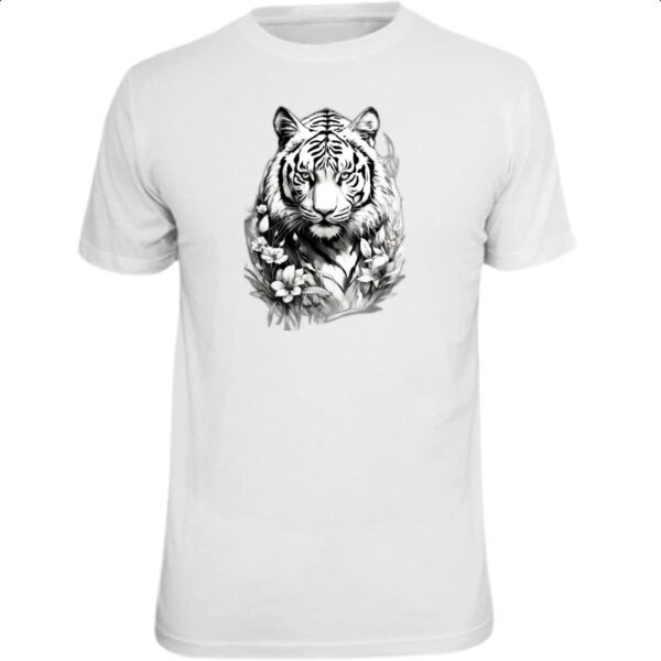 Camiseta Unissex Tigre albino