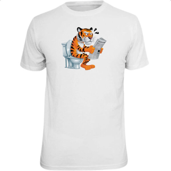 Camiseta Unissex Tigre na sala de forca