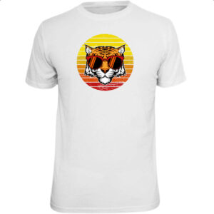 Camiseta Unissex Tigre ray ban sunset