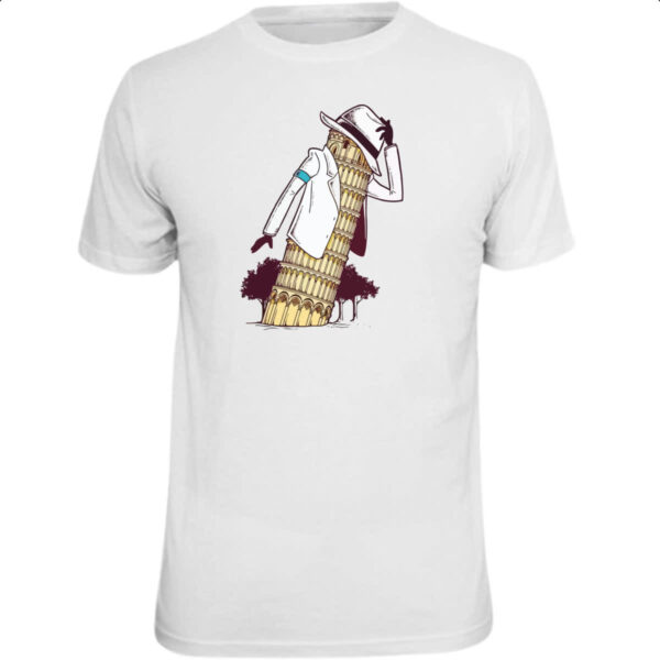 Camiseta Unissex Torre Pizza Jackson Smooth Criminal
