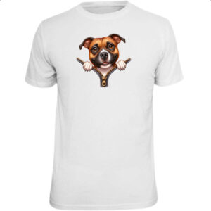 Camiseta Unissex Staffordshire Bull Terrier no Ziper