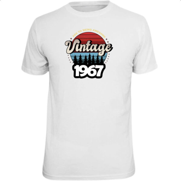 Camiseta Unissex Vintage being awesome 1967