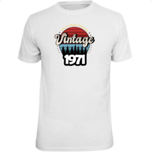 Camiseta Unissex Vintage being awesome 1971