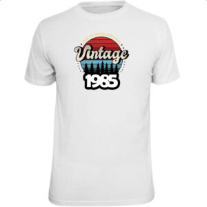 Camiseta Unissex Vintage being awesome 1985