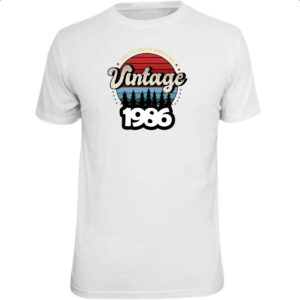 Camiseta Unissex Vintage being awesome 1986