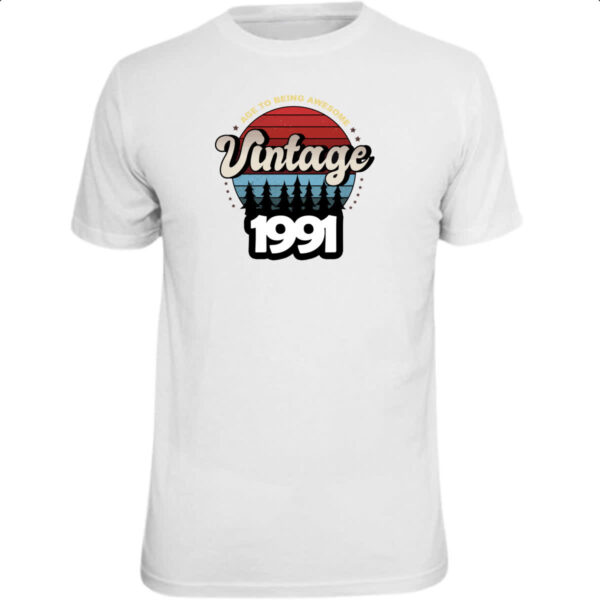 Camiseta Unissex Vintage being awesome 1991