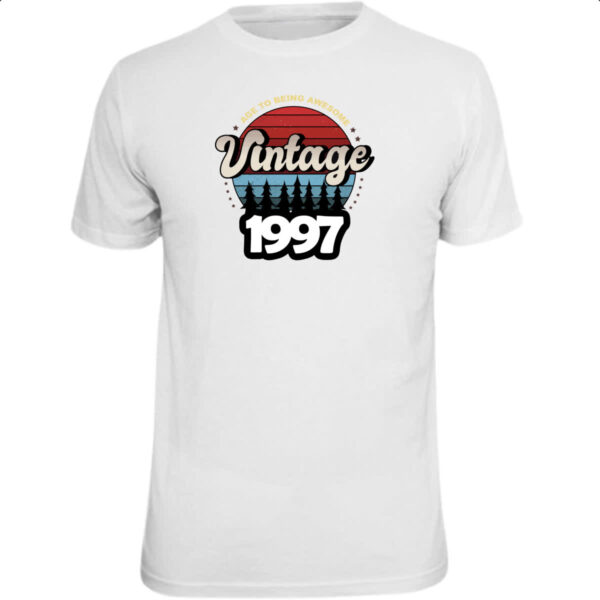 Camiseta Unissex Vintage being awesome 1997