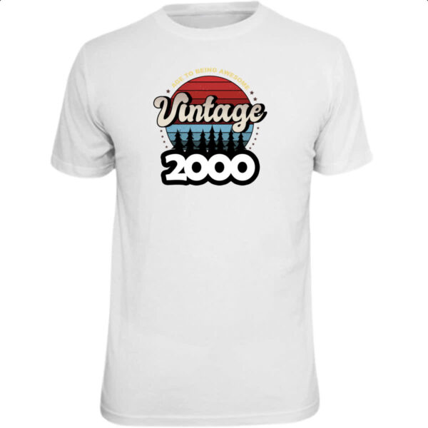 Camiseta Unissex Vintage being awesome 2000
