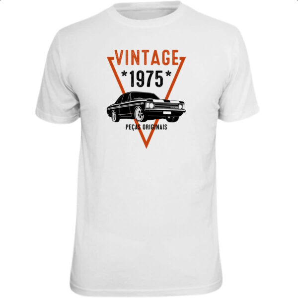 Camiseta Unissex Vintage Pecas Originais 1975