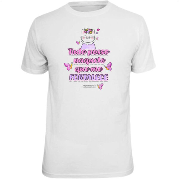 Camiseta Unissex Versiculo Fofinho tudo posso