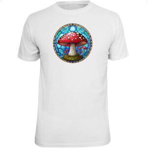 Camiseta Unissex Vitral Cogumelo