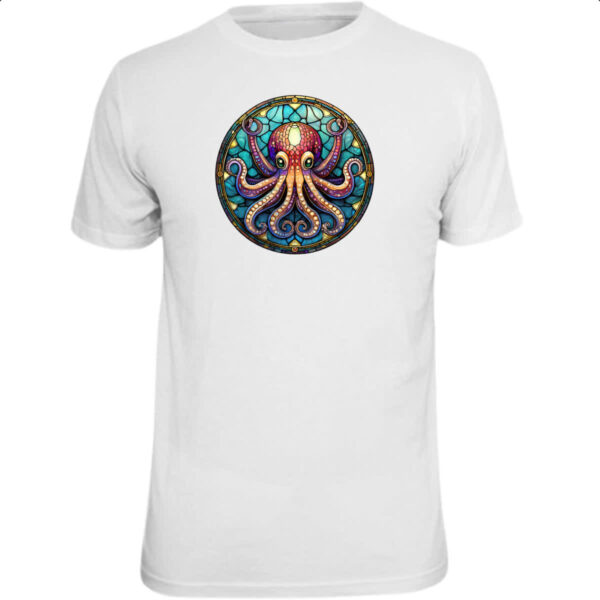 Camiseta Unissex Vitral Octopus