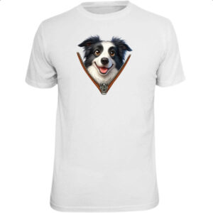 Camiseta Unissex Border Collie no Ziper