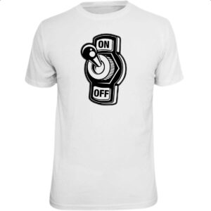 Camiseta Unissex Botao Liga Desliga On Off