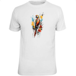 Camiseta Unissex Arara splash art
