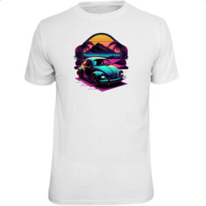 Camiseta Unissex Fusca Sunset Art