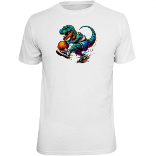 Camiseta Unissex T-Rex Basketball