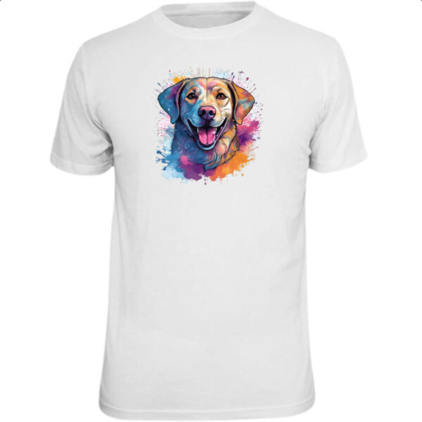 Camiseta Unissex Labrador Retriever watercolor art