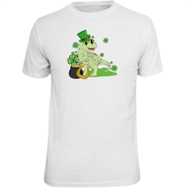 Camiseta Unissex T-Rex St Patricks day