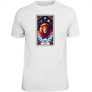 Camiseta Unissex Signo Carta Taro Leao
