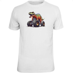 Camiseta Unissex T-Rex monster truck