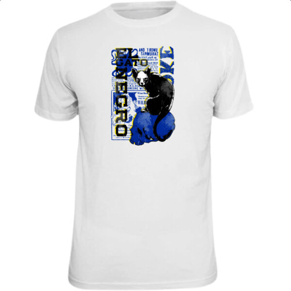 Camiseta Unissex El gato negro