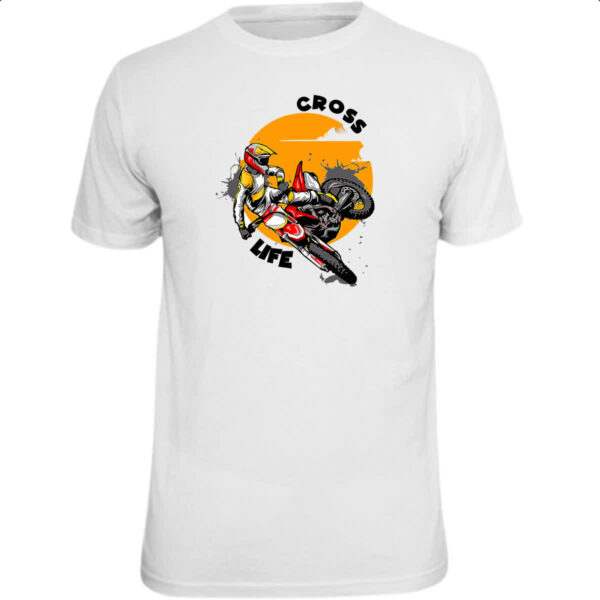 Camiseta Unissex Moto Cross Life