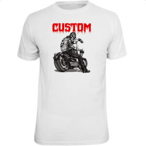 Camiseta Unissex Moto Skull Custom