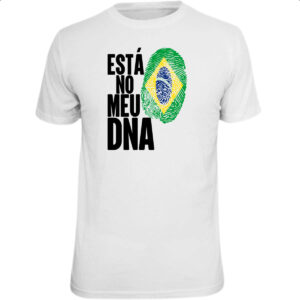 Camiseta Unissex Esta no meu DNA Brasil