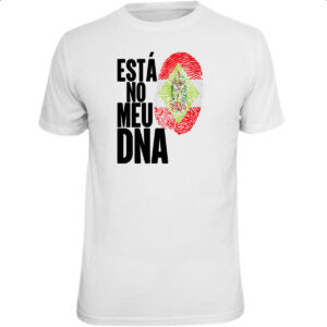 Camiseta Unissex Esta no meu DNA Santa Catarina