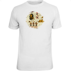 Camiseta Unissex Hieroglifos Egipcios