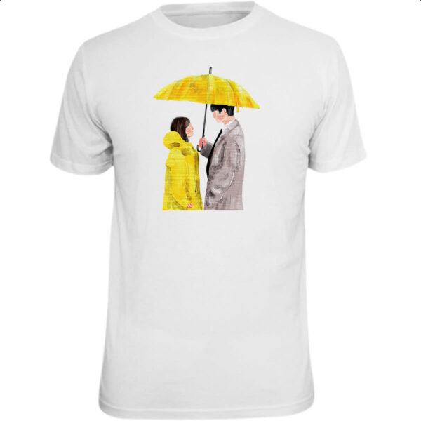 Camiseta Unissex Casal Dorama Guarda Chuva