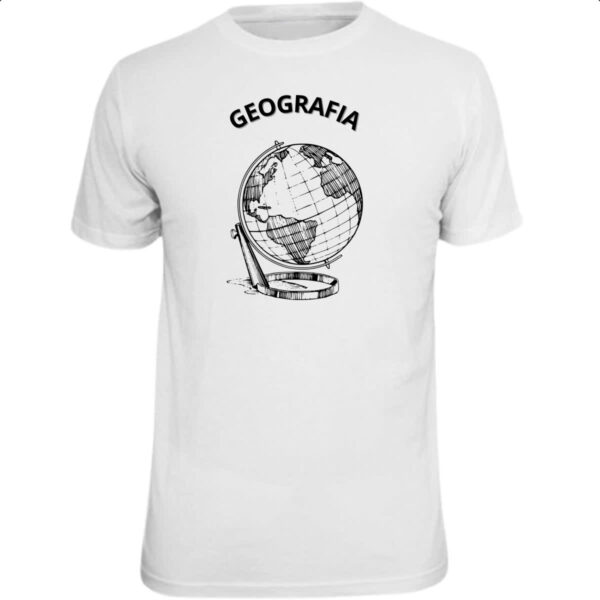 Camiseta Unissex Geografia Globo