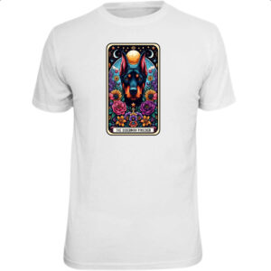 Camiseta Unissex Taro cachorro Doberman