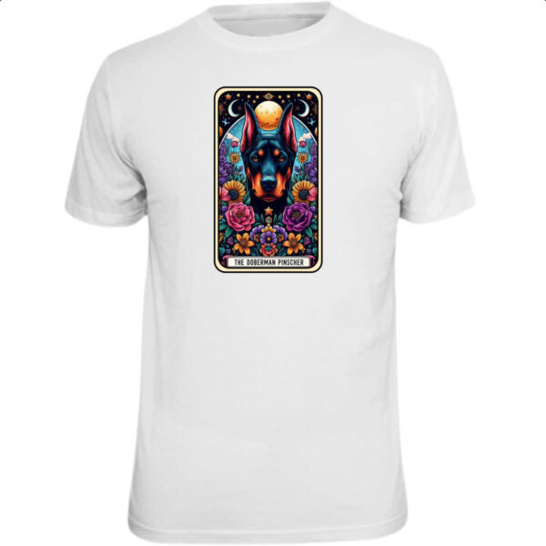 Camiseta Unissex Taro cachorro Doberman