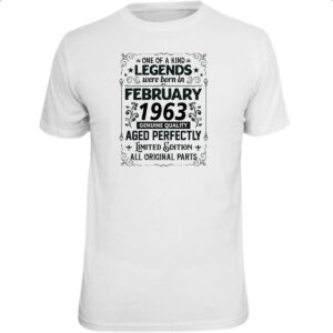 Camiseta Unissex Legends Were Born FEV-1963