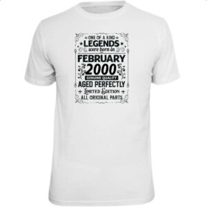 Camiseta Unissex Legends Were Born FEV-2000