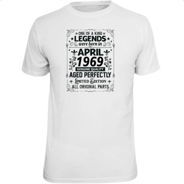 Camiseta Unissex Legends Were Born ABR-1969