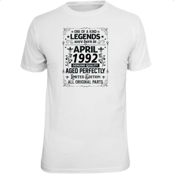 Camiseta Unissex Legends Were Born ABR-1992