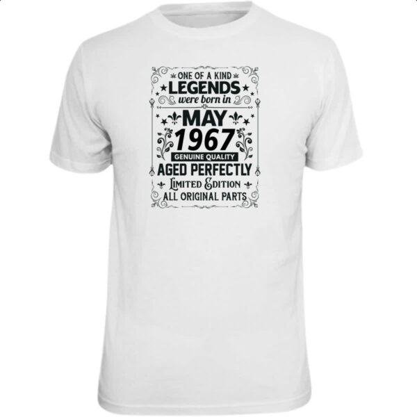 Camiseta Unissex Legends Were Born MAI-1967