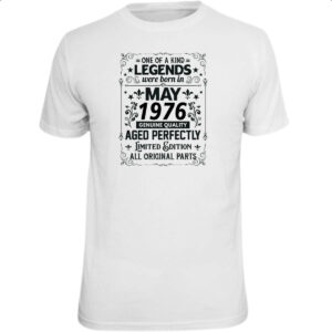 Camiseta Unissex Legends Were Born MAI-1976