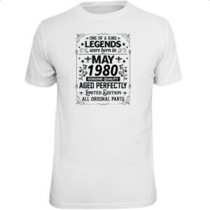 Camiseta Unissex Legends Were Born MAI-1980