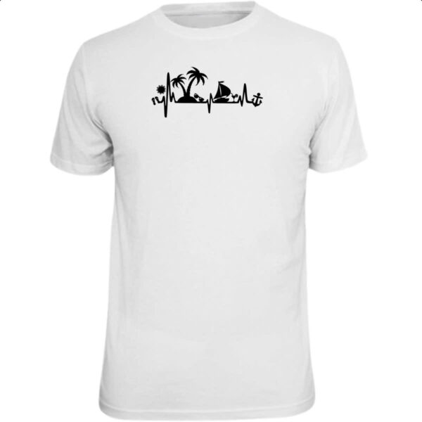Camiseta Unissex Surf Batimento Cardiaco